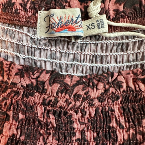 NWT Faherty Susanna Smocked Dress - Picture 6 of 6